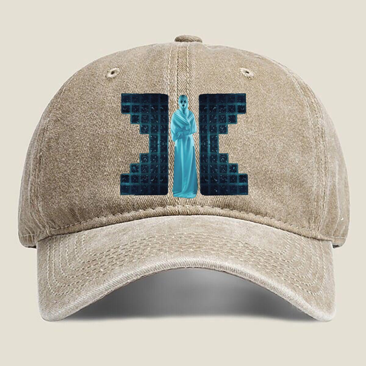 

Mysterious Figure Letter Art Fashion Washed Baseball Cap Outdoor For Womens Unisex Female Beach Dad Hat Hip Hop One Size хаки