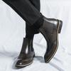 Martin boots autumn and winter high-top leather shoes British Chelsea boots short boots medium-top business casual leather boots