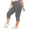Women's Fashionable Casual Plus Size Athletic Leggings With High Waist And Butt-Lifting Effect 7/8 Length Yoga Shorts