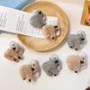 2Pcs Plush Koala Hair Clips, Cute Stuffed Animal Hair Clips, Small Koala Bear Hair Claw Bangs Clip Irregular Hair Clamps Hairpin Hair Accessories