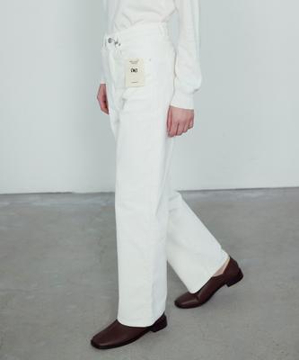 NON AND NON Kma Straight Corduroy Pants_Nfpt5310 (Ivory)