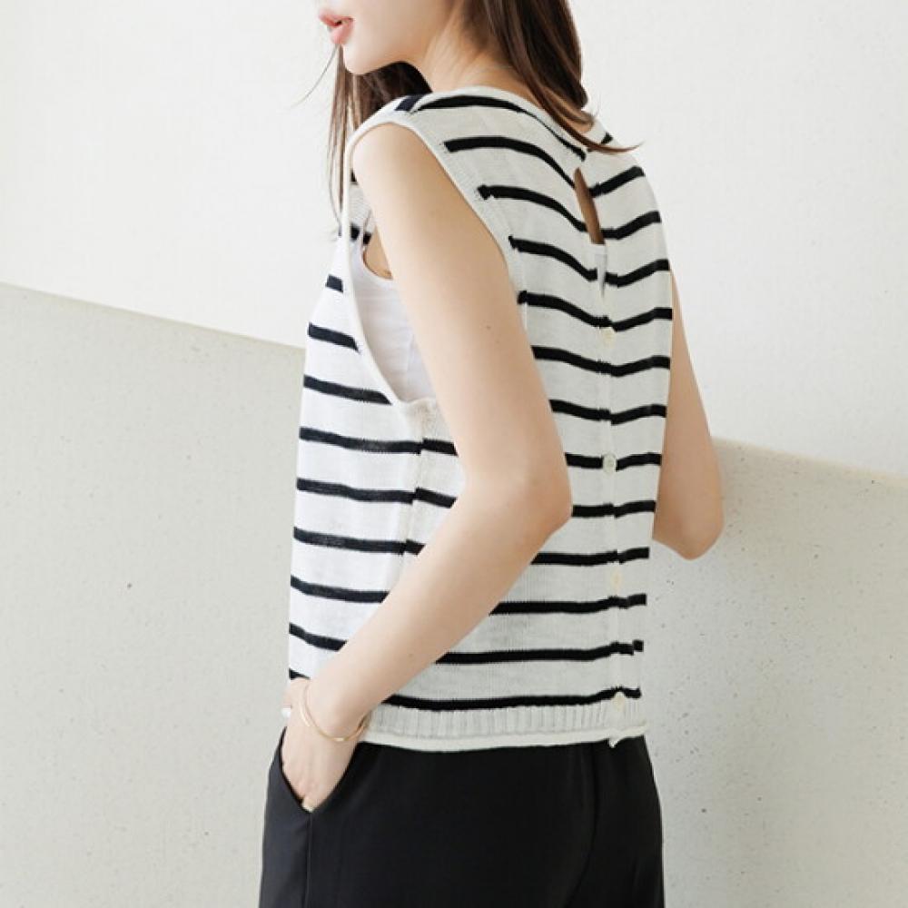 Dedra Orne Knit Sleeveless Top Knf3019