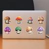 50 Cute INS Mushroom Graffiti Stickers Computer Mobile Phone Water Cup Decoration Stickers Waterproof Creative Children's Stickers