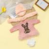 Wiedergeborene Puppenkleidung für 55cm Puppe Plüschkleid und Hosen-Set Kleidung Zubehör Für 21,65 Zoll Baby Puppe Spielzeug Kleidung Zubehör