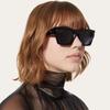 New Irregular Square Sunglasses Men Retro Luxury Eyewear UV400 Blue Sun Glasses Brand Oculus Rivets Trend