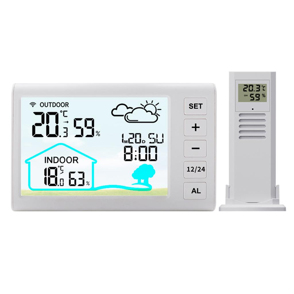 Wireless Weather Station Thermometer For Indoor Outdoor Temperature And Humidity Outdoor Thermometer