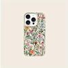 Dyeing Flowers Pattern Phone Case For iPhone 17 Pro Max 16 Plus 15 Pro 14 13 12 11 XR 17Air Lychee Textur Soft Cover