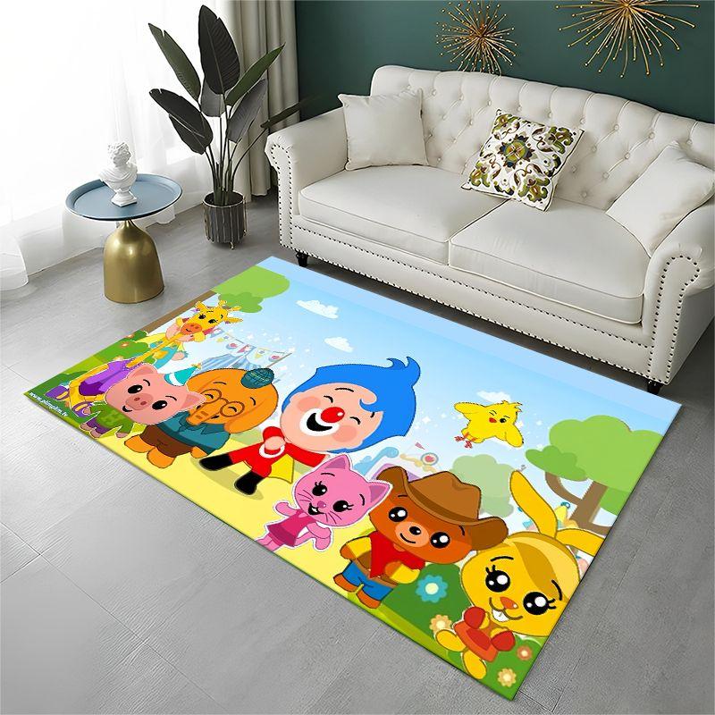 Schattig Plim Plim Cartoon Antislip Vloerkleed voor Woonkamer, Slaapkamer, Speelkamer, Zacht Tapijt Vloermat Huis Decoratie Kleed Kamer Cadeau