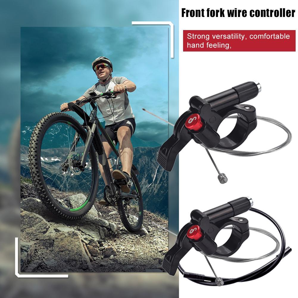 MTB Mountain Bike Front Fork Remote Lockout Lever with Inner Cable + Housing