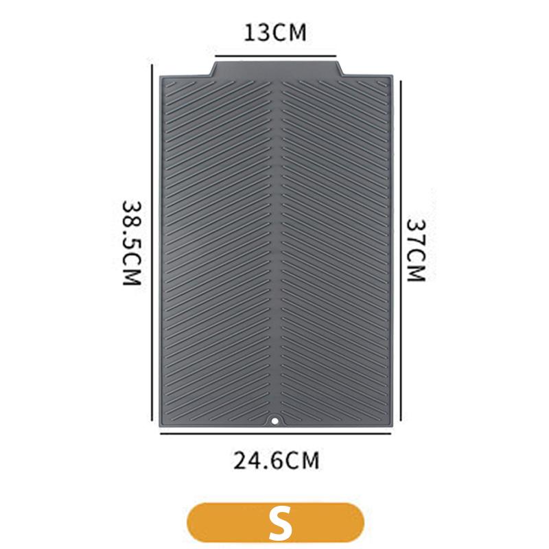 

Kitchen counter household silicone drainage pad dishware drainage pad heat-resistant pot pad dish drainage drying pad kitchen As shown