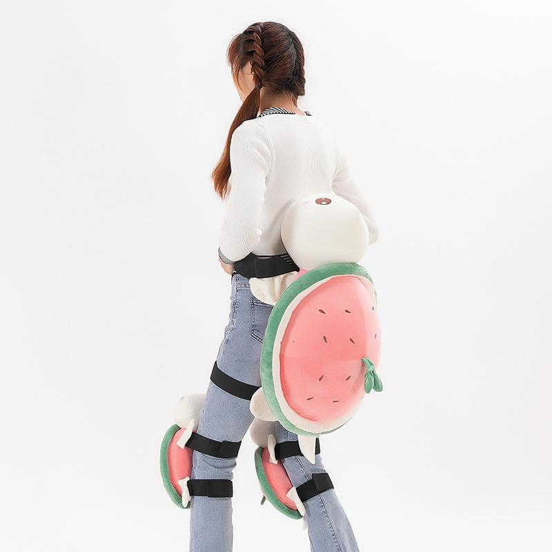 Zimní lyžařské ochranné vybavení Želva plyšová hračka Prdící polštář Měkké roztomilé hnědé medvídě Chrániče kolen Chránič kyčlí Lyžařská protipádová podložka