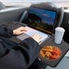 Car Trays For Eating Non-Slip Automotive Laptop Desk Car Steering Wheel Desk Tray For Truck Vehicle Sedan Road Trip Camping