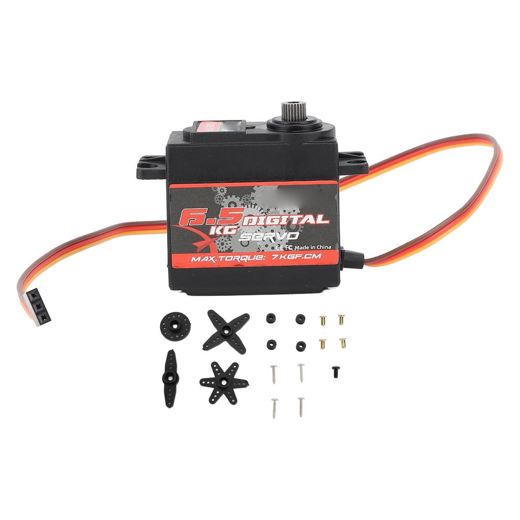 6,5kg RC Servo Motor Plastové Železné Kovové Převody Vysoký Točivý Moment Digitální Servo pro DIY RC Crawler Auto Lodě Roboti