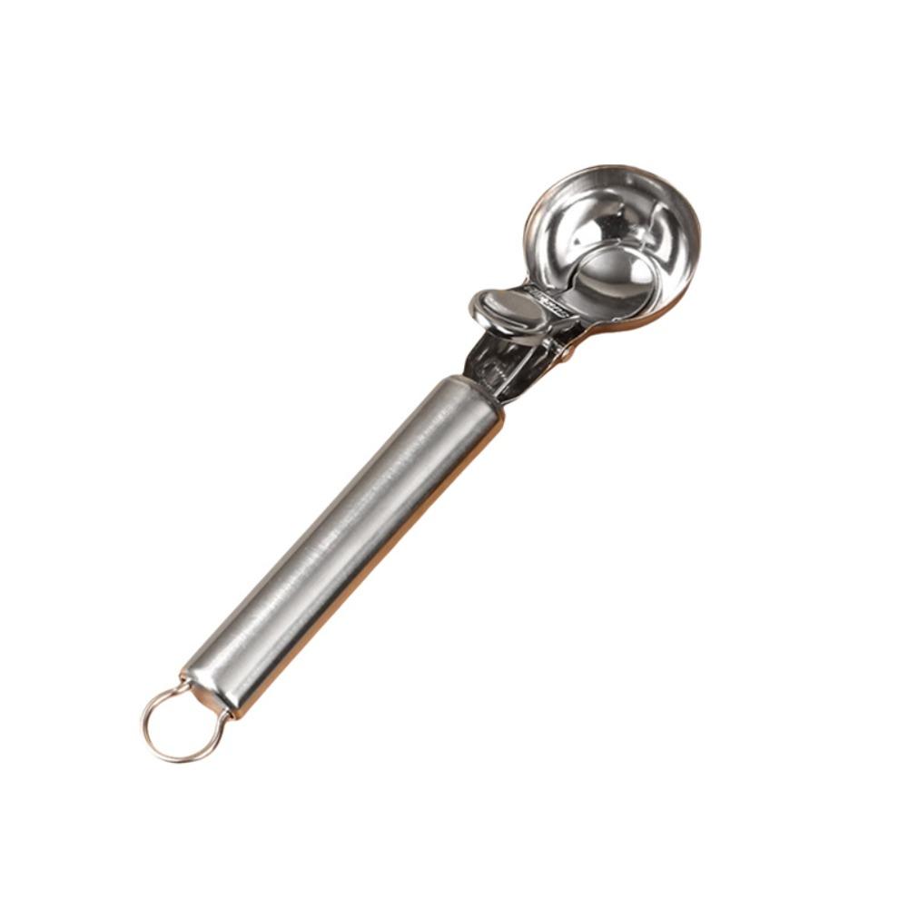 Trigger Release Spring-loaded Ice Cream Scoop Stainless Steel Fruit Scoop Fruit Ball Digger Home