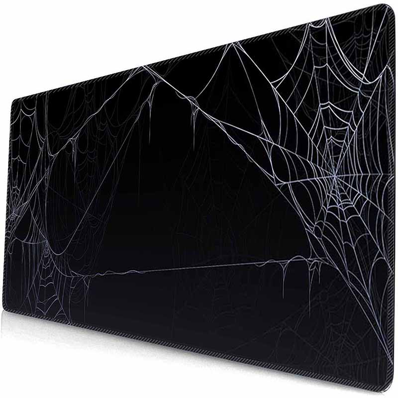 HD Large Gaming Mousepad Spider Web Mouse Mat Big Desk Pads Desk Protector Non-Slip Rubber Mouse Pad XXL Big Keyboard Table Mat