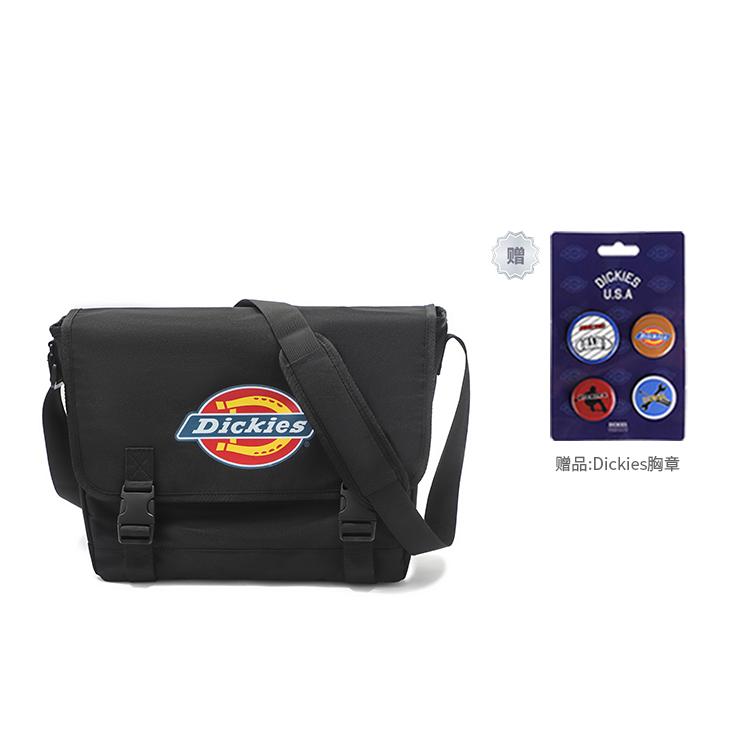 New Dickies Polyester Messenger Bag, Handbag, Shoulder Bag, Crossbody Bag Unisex Black DK010602BLK1