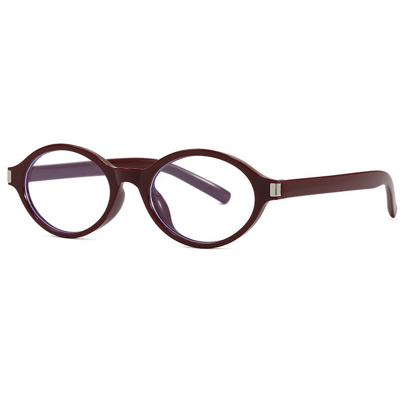 Oval Frame Ultra-Light Blue Light Blocking Glasses for Daily Commute