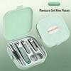 Ensemble de coupe-ongles de luxe 9 pièces: Pince à épiler coudée, Outils de manucure anti-éclaboussures pour hommes et femmes