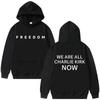 Charlie Kirk Freiheits Hoodie Herren Damen Tribut Gedenken Amerikanischer Held Sweatshirt Patriotischer Aktivismus Sportbekleidung Unisex Streetwear