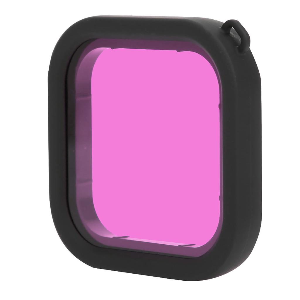 Filtro de Lente de Mergulho ABS com Corda para Câmera de Ação 8 à Prova d'Água