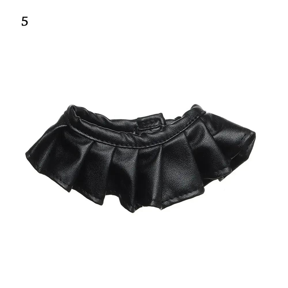 

PU Leather Tops For 20cm Doll Outfits Handmade Jacket Doll Clothes Winter Top Coats For 1/12 BJD Doll Accessories Kids Toy