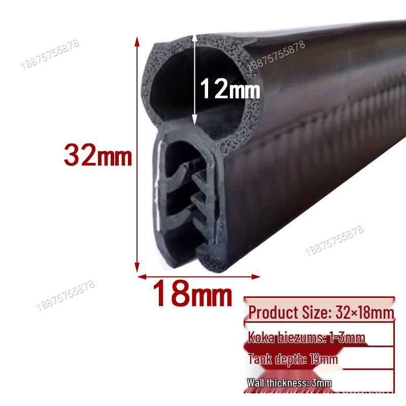 U-Shaped Rubber Seal Strip: Waterproof, Dustproof, Anti-Collision for Cabinets and Car Doors