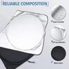 Car Windshield Sun Shade Visor UV Protection Shield For VW GTI Polo Golf Passat Tiguan Arteon Touareg Taigo Caddy Jetta Hub Cap