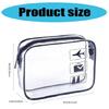 3Pcs Convenient Clear Travel Cosmetic Bags  Multifunctional Clear Bags Makeup Pouches For Toiletries And More