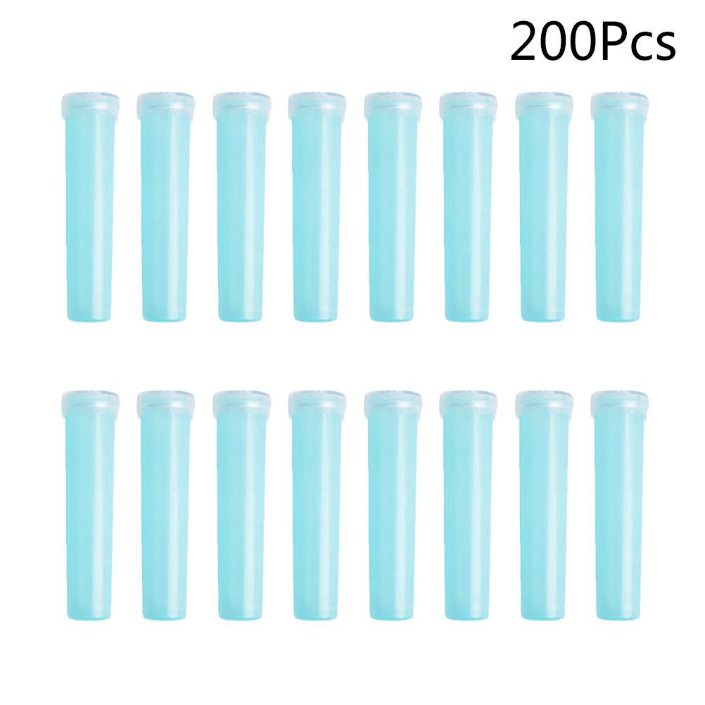 

20Pcs Flower Freshness Preservation Tubes 7.2x1.8cm Sky Blue Secure Seal Floral Stem Holder for Transport and Display Water Tube Size 4