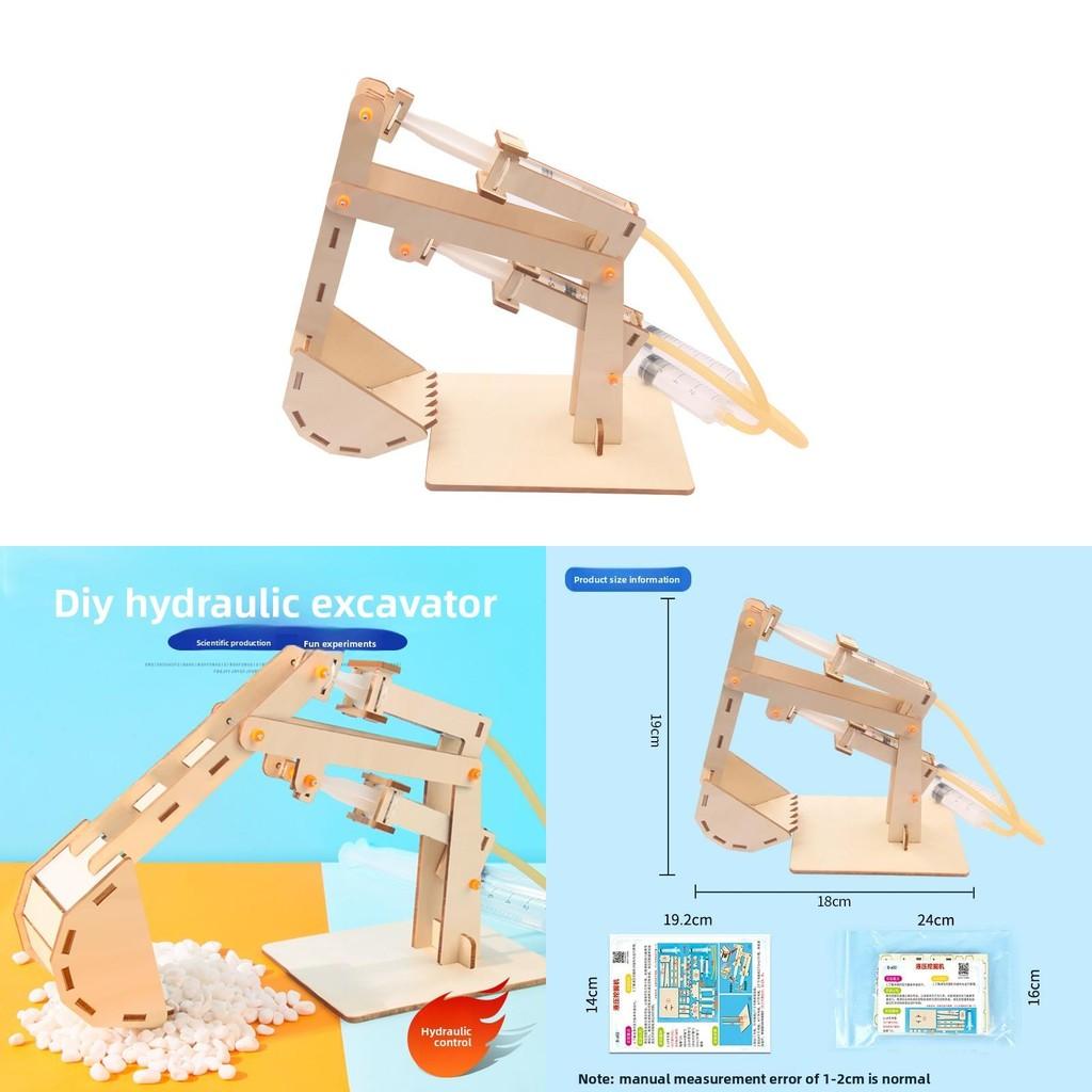 Stem Education Hydraulic Excavator Kit For Kids Diy Science Toy For Elementary Students