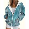Felpa con zip a maniche lunghe da donna, autunno e inverno