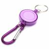 Keyrings 10Pcs Id Card Key Chain Office Cord Reel Lanyard Clip Ring Retract Pull Name Tag Recoil Badge Belt Rope Holder Keyring Keychain