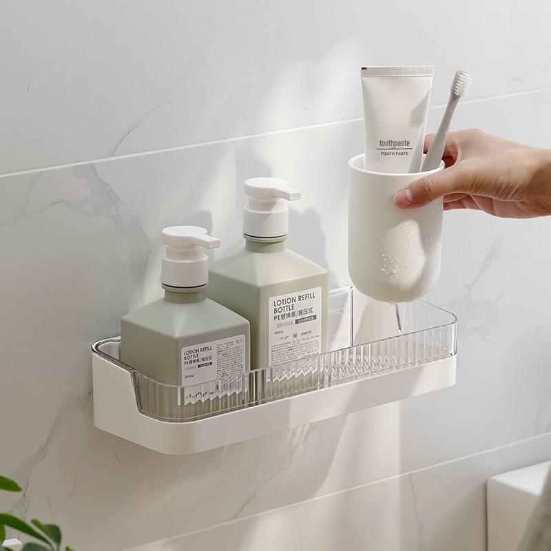Wall-Mounted Punch-Free Bathroom Storage Rack