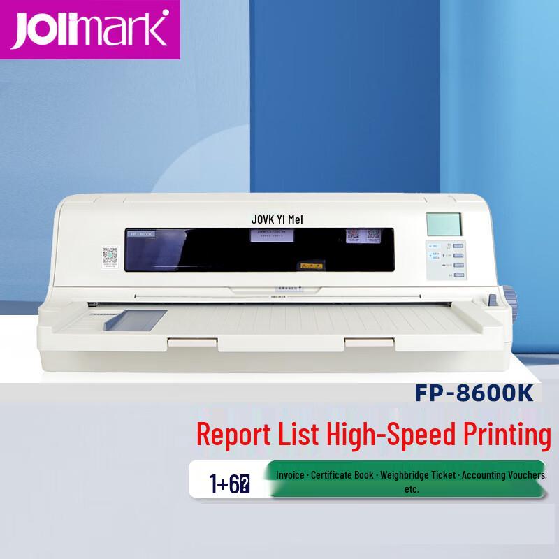 

Jolimark FP-8600K 136-Column Dot Matrix Printer CN plug (adapter included)