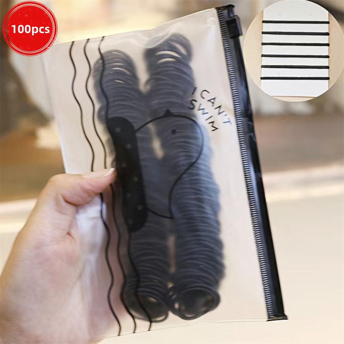 

50/100/200/300 шт. Милые резинки для волос для детей и девочек - Разноцветные эластичные полиэстеровые резинки, Идеальный выбор для подарков Size fits all