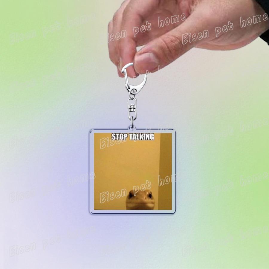 Funny Lizard Lizard Lizard Cute Keychain Llavero Accessories Bag Elio Meme Keychains Keyrings Jewelry Fans Gift
