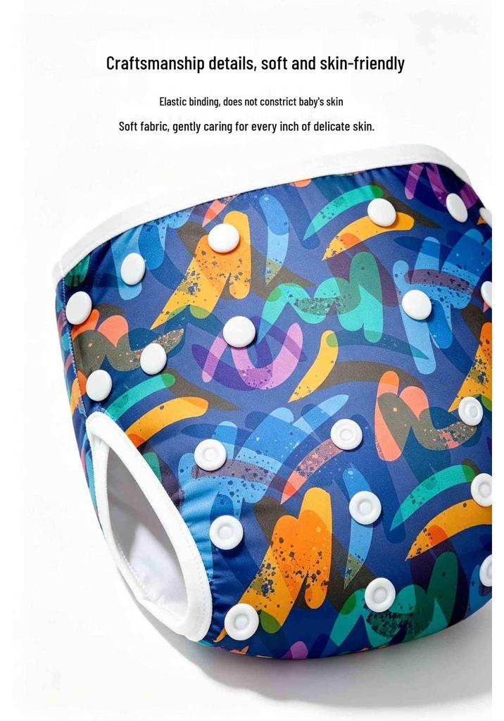Infant Swimsuit for 1-3 Years: Ice Silk, Breathable, High-Elastic, Skin-Friendly, Leak-Proof Water Play Pants