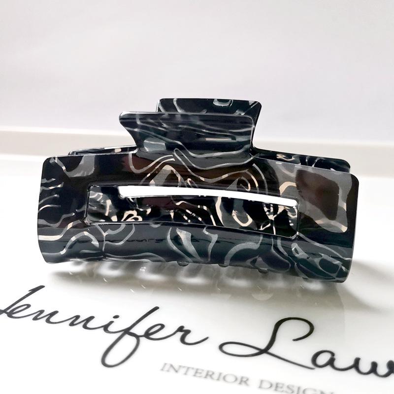 7.5cm Rectangular Hollow Acetate Ponytail Hair Claw Clip - Hot Selling Accessory