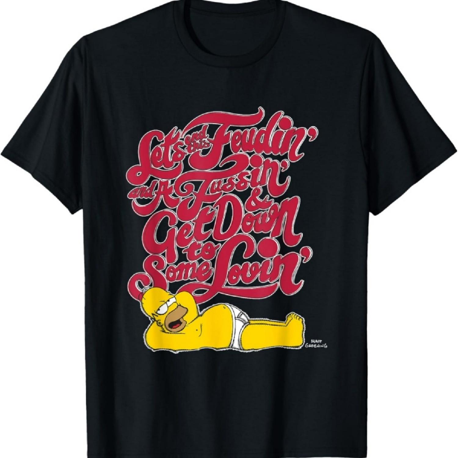 Футболка с логотипом The Simpsons Гомер Цитата Get Down To Some Lovin XXXXXL разноцветный