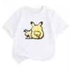 Potdemiel Summer New Pikachu Children's T-Shirt, Comfortable and Breathable, Suitable for Both Boys and Girls.