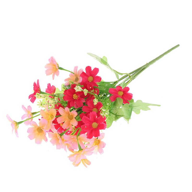 1 Bouquet 7 Branch 28 Head Daisy Artificial Flower Wedding Holding Flowers Decor