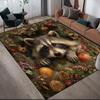 Weihnachtstiere Heim-Sofa-Dekoration für Wohnzimmer & Schlafzimmer, Rutschfeste Spiel-Flanell-Fußmatte für Spielzimmer
