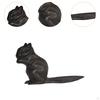 Gusseisen Türstopper Eichhörnchen Statue Türstopper Tor Keil Robust Büro Ornament Schwerlast