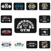 Gym Powerhouse Doormat Mat Anti-Slip Bodybuilding Fitness Motivational Quote Bath Kitchen Balcony Entrance Rug Carpet  Alfombra