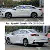 Car TPU/Glossy Mirror Pillar Post Cover Door Trim Window Molding Sticker 6pcs For Hyundai Sonata 9Th 2015 2016 2017 2018