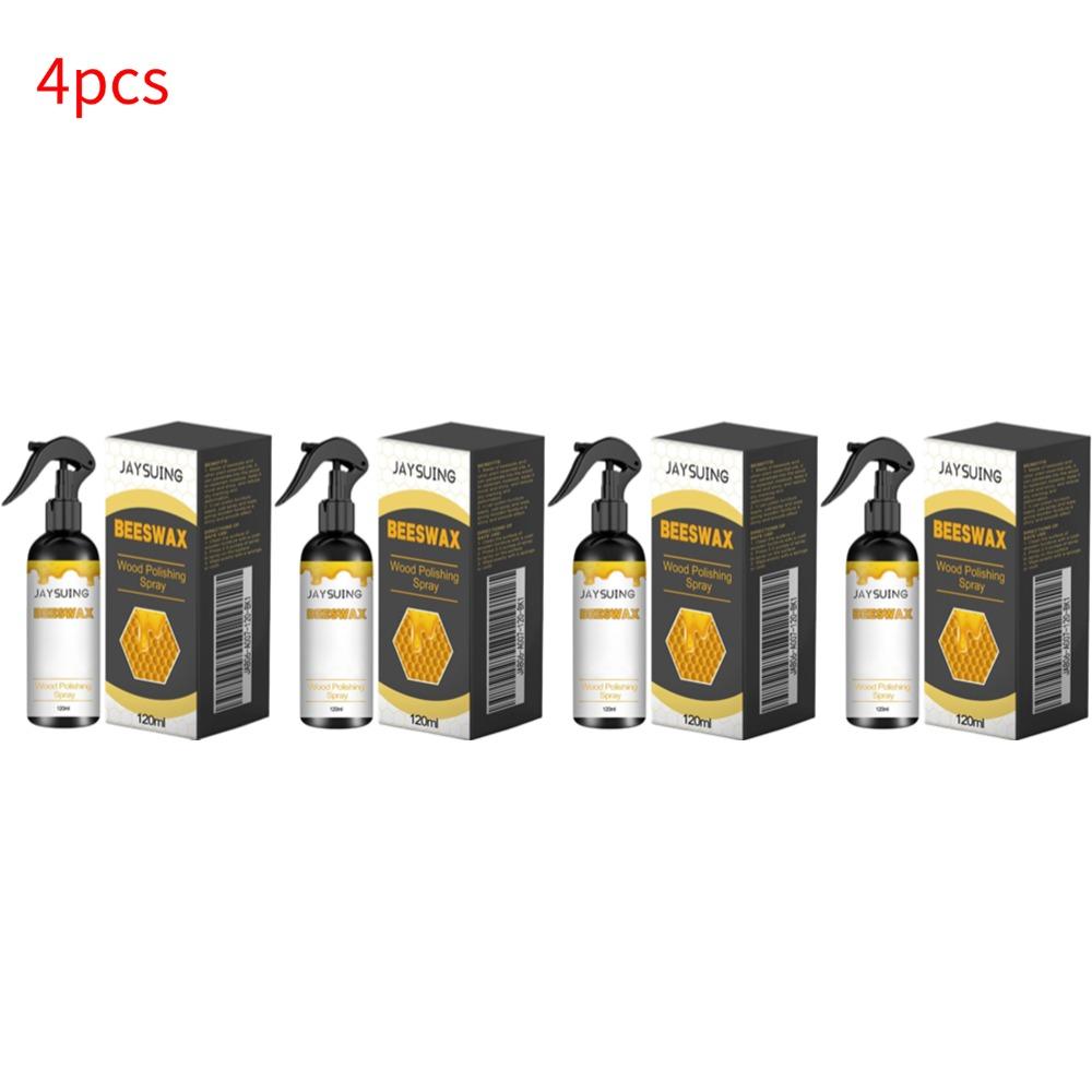 120ml Furniture Solid Wood Care Beeswax Spray Waterproof Multipurpose Wear Resistant for Wooden Furniture Cabinets Floors
