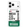 World City Travel Ticket New York London Phone Case For iPhone 17 Air 16E 16 11 15 14 Pro MAX 12 13 7 8 Plus SE Easter Cover
