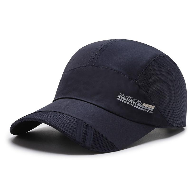 Summer Thin Men's Hat Sweat-absorbing Net Hat Breathable Outdoor Suhade Fishing Hat Sunscreen Baseball Cap Breathable Adjustable