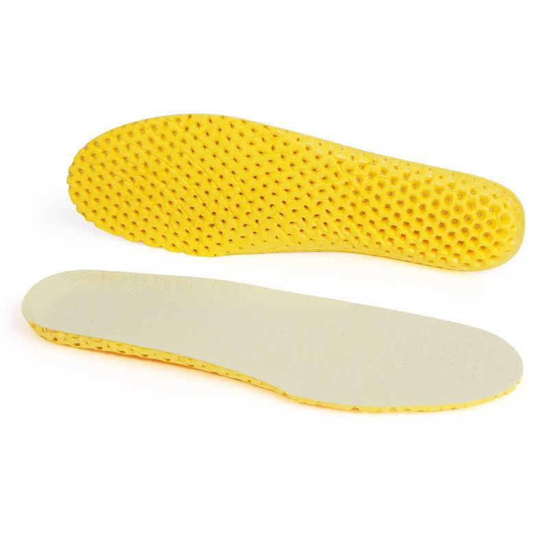 Unisex High-Elastic Breathable Sports Insoles: Sweat-Absorbing, Deodorizing, Thickened Shock Absorption for Military Training & Basketball