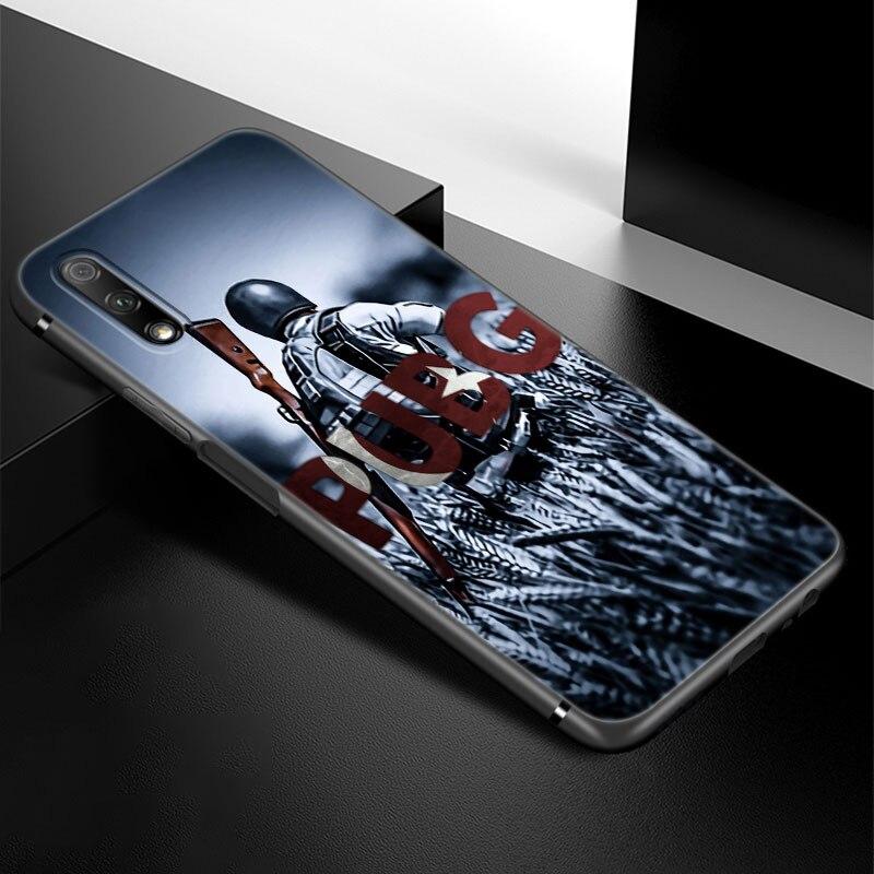 Fashion PUBG Game Phone Case For Huawei Honor 7A 8A 9X 20 Pro 8 10X Lite 9A 8C 9C 20E 7S 8S 20S 8X 10i 20i 30i Soft Black Cover